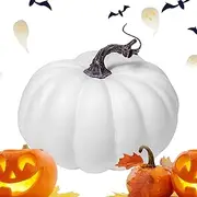 Fake Pumpkins - Faux Harvest Pumpkins | Fall Pumpkin Decor, Fake Artificial Pumpkins Harvest Faux Foam Pumpkins for Autumn Halloween Thanksgiving Decoration