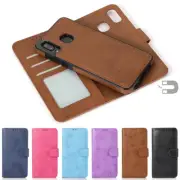 Removable Wallet Case Card Leather Flip Cover for Samsung Galaxy A20/A30/A50/A70