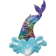 SuperShape Mermaid Sequin Tail Foil Balloon - 68cm x 99cm