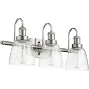 Quorum International 508-3-65 Fort Worth Bathroom Vanity Light Satin Nickel