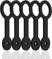 Bestgle 5 Pcs RV Shower Door Travel Latch Strap, 4.5" Silicone RV Camper Bathroom Door Security Lock Straps RV Shower Door Buckle Fit Shower Doors of Camper Travel Trailer Motorhome Third Wheel