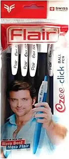 Flair Ezee Click Black Ball Pen Pack Of - 30