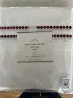 Pottery Barn Twin Red Pearl Embroidered Bed Skirt
