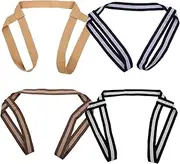 KITANDOVE 4pcs Multi Use Yoga Mat Strap Durable Exercise Bands for Stretching Carrying for Yoga Training Fitness Workouts