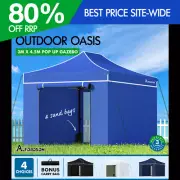 ALFORDSON Gazebo 3x4.5m Pop Up Marquee Camping Folding Tent Canopy 600D Oxford