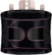 Physical Therapy Decompression Back Brace With 3 Waist Pads Lumbar Support Belt Pain Relief Self Heating For Back Spine Brace For Men Women(Black,Medium)