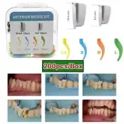 Dental Anterior Wedge Matrix Bands Kit Interdental Curved Wedge Fit Garrison