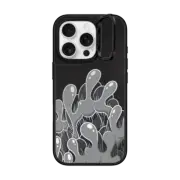 iPhone 16 Pro Mirror Ring Stand Case MagSafe Compatible FIVE WAVES (METALLIC)