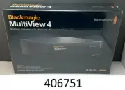 Blackmagic Design Multiview 4 UHD Video Multiviewer - Black