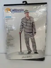 California Costumes Jailbird Prisoner Convict Adult Men's Costume Sz. XL (44-46)