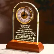 Gifts for Dad on Birthday, Father'S Day - Word‘S Best Dad Glass Clock from Kids,