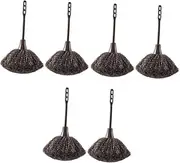 Beavorty 3sets Fiber Metal Material Keyboard Cleaning Duster Hand Duster for Computer Desk 2pcs*3