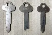 Vintage YALE Padlock Key Blanks - Lot of 3