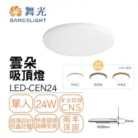 在飛比找momo購物網優惠-【DanceLight 舞光】LED 24W 高光效 雲朵薄