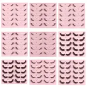 10 False Eyelashes Natural Half/Full Lashes Fluffy-Cat-Eye Short Wispy Lashes