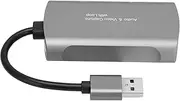 Z31 1080P Video Audio Capture Card HD Multimedia Interface USB 2.0 Loop Output Aluminum Alloy ABS Ultra Thin Portable for Game Recording and Conference Recording