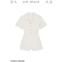 在飛比找蝦皮購物優惠-AIR SPACE PLUS 率性排釦牛仔連身短褲XL