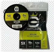 Cortland Tippet & Leader Bundle_1 Spool 5X 100yd Nylon Tippet & 1 Pack 5X 15ft Nylon Leader - Fly Fishing