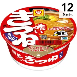 [DOKODEMO] [ 12入組] Maruchan紅狐豆烏龍烏龍麵東杯 41g