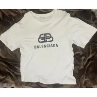 在飛比找蝦皮購物優惠-二手 balenciaga bb t shirt white