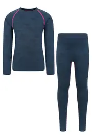 Active Seamless Kids Baselayer Top & Pants Set