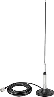 [Bingfu] High Gain Mobile Ham Radio Fiberglass Antenna Car Truck Amateur Two Way Radio Dual Band VHF UHF 136-174 MHz 400-460MHz Anti-Rust Antenna with Magnetic Base 5m Cable