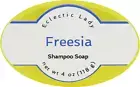 Freesia Shampoo Soap Bar By Eclectic Lady, 4 oz Bar