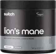 Switch Nutrition Lion's Mane 100% Pure Organic Unflavoured 60g