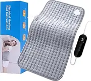 JOZUTTOW Heating Pad, Electric Heat Pad for Back Shoulder Neck, Heated Pad Heats up Quickly with 9 Heat Levels and 4 Timer Settings, Small Electric Blanket Machine Washable, 30 x 60 cm