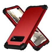 MCC Impact Samsung Galaxy S10+ Plus Shockproof 3in1 Rugged Case Cover G975 [Red]