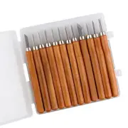 12pcs Professional Wood Carving Chisel Knife Hand Tool Set For Carving
