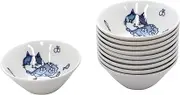 New (Amazon.co.jp Exclusive) [Commercial Use] After All, I Love Cats (Cat Dish), More Cats, Maruke, Stacara Sassa, Warping Type, 3.8 Pots, 10 Pieces
