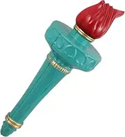 Yardwe Independence Day Costume Accessory Statue of Torch Toy Fake Fire Torch for Garden Sky-Blue