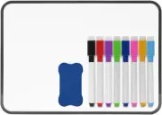 Mini Magnetic Whiteboard, 21 X 30 cm Small Whiteboard, A4 Desktop Dry Erase B...