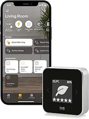 Eve Room (Apple Home) - Indoor air Quality Sensor to Monitor air Quality (VOC), Temperature and Humidity, Bluetooth & Thread