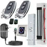 Door Entry Access Control, 400lbs Magnetic Lock+ 2Remote Controls+Touchless Exit