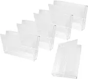 Zerodeko Empty Cassette Tape Cases 5pcs Cassette Holder for Audio Cassette Storage Sturdy Plastic Music Cassette Box Set