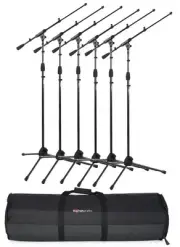 Gator Frameworks GFW-MIC-2020 Tripod Mic Stand with Telescoping Boom (6-pack)
