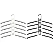 Space-saving Multi-layer Folding Hanger Hook Closet Organizer Clothes Rack