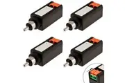 4pk Speaker Wire Terminal Cable to Audio Male RCA Connector Adapter Jack Plug