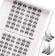 LANKIZ Lash Clusters, C Curl Clusters Eyelash Extension, Wispy Individual Lashes Natural Look, DIY Lash Extension Vegan pestaas pelo a pelo, Faux Mink Makeup Lashes