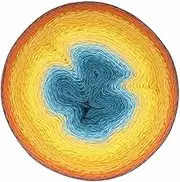 Scheepjes Mega Whirl (2998m) Fingering Weight Yarn - Cotton Blend, for Blankets, Large Shawls, Summer Tunics and Dresses, 402 Spiceberry, 1 x 666g