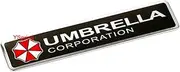 Umbrella Corporation Car Emblem Decal Reside nt Evi l Rectangle Metal Badge Sticker for Car Motorcycle Laptop(Style C-4.7in * 1in-1 pcs)