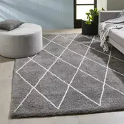 Trellis Rug - Grey, Extra Large - 270cm x 180cm