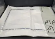 2 PACKS IKEA JULNYTT WHITE ORGANZA SILVER TRIM PLACEMATS SET OF 4 NEW IN PACKAGE