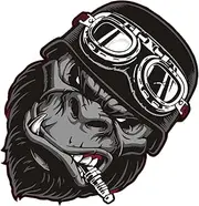 Car Stickers | Roaring Monkey Orangutan Head Car Stickers,Orangutan Bumper Sticker Roaring Monkey Head Car Stickers Adhesive Sticker for Motorcycle Off Road