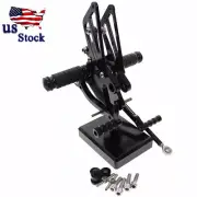 CNC Adjustable Rearsets Footrest For Kawasaki NINJA250 EXC250 2008-2011 2012