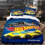 v5010 Bed Sheets Hot Wheels Bedding Set Duvet Cover Pillowcase Gifts Bed Sheets IU5010
