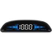 GPS Car Head Up Display HUD Speedometer Overspeed Fatigue Driving Alarm Compass