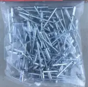 (100) Aluminum Pop Rivets 1/8" x 3/8" Flat Countersunk Head Blind Steel Mandrel
